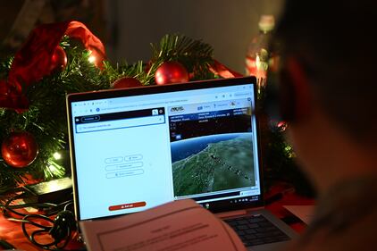NORAD volunteers tracking Santa