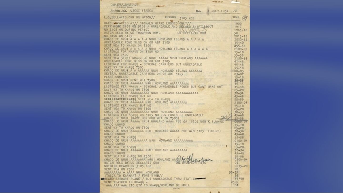 The National Archives declassified and released files relating to aviator Amelia Earhart.